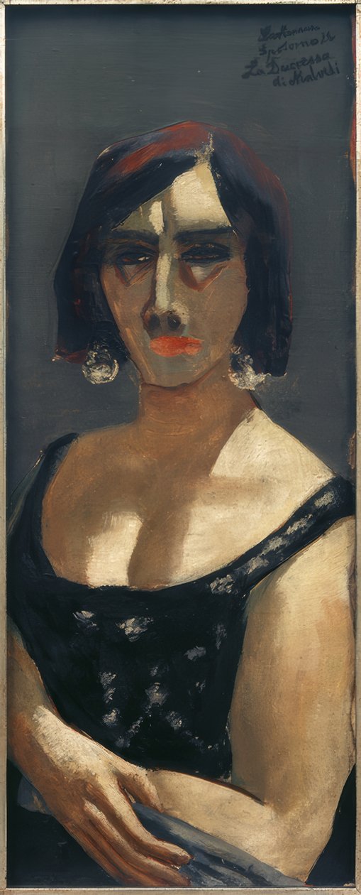 Portret La Duchessa "di Malvedi" door Max Beckmann