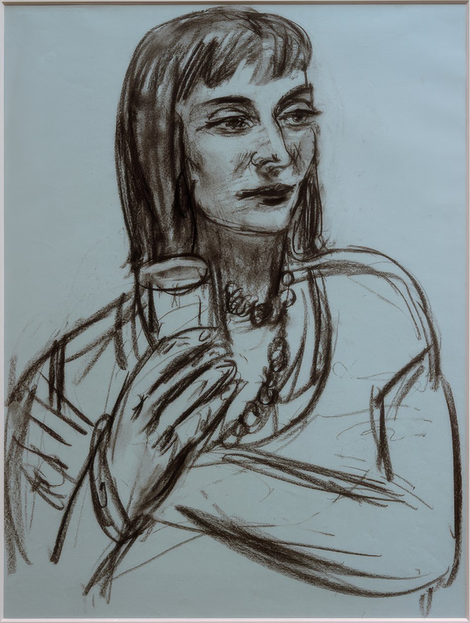 Portret Marion Greenwood door Max Beckmann