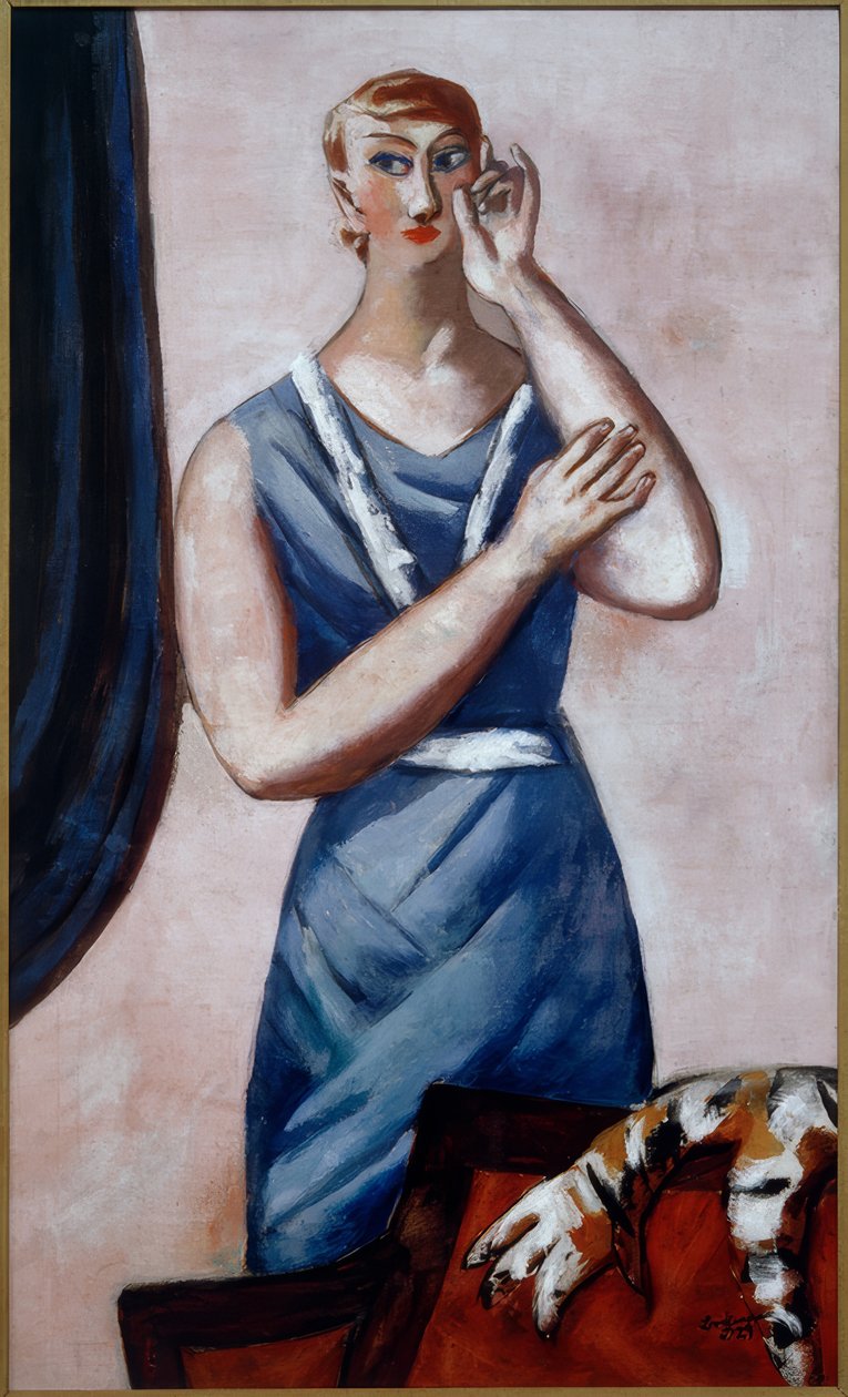 Portret Valentine Tessier door Max Beckmann