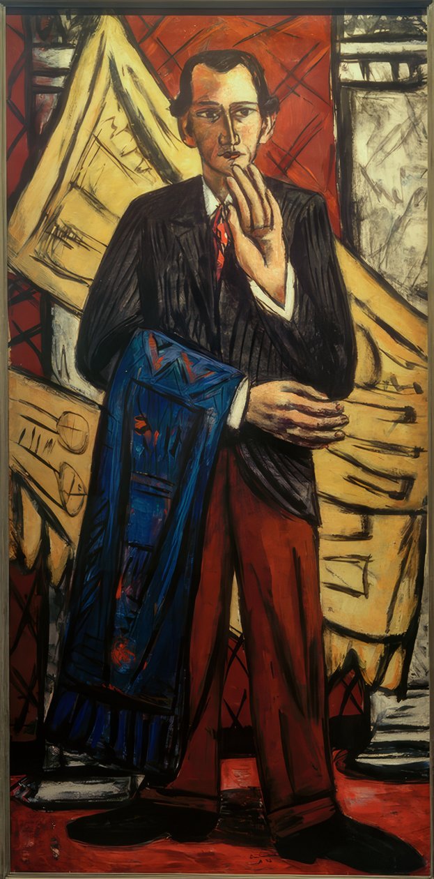 Portret van een Tapijthandelaar door Max Beckmann