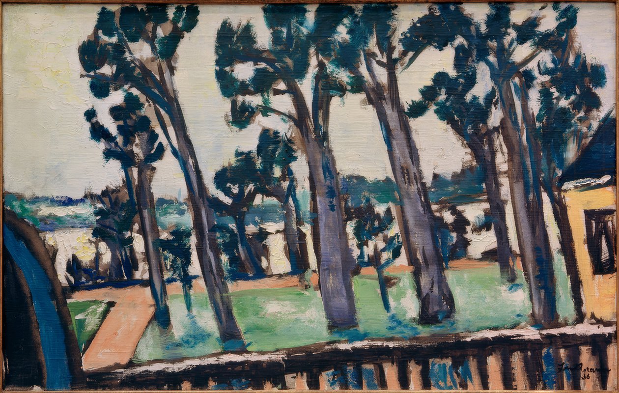 Uitzicht vanaf Rupenhorn op de Havel door Max Beckmann