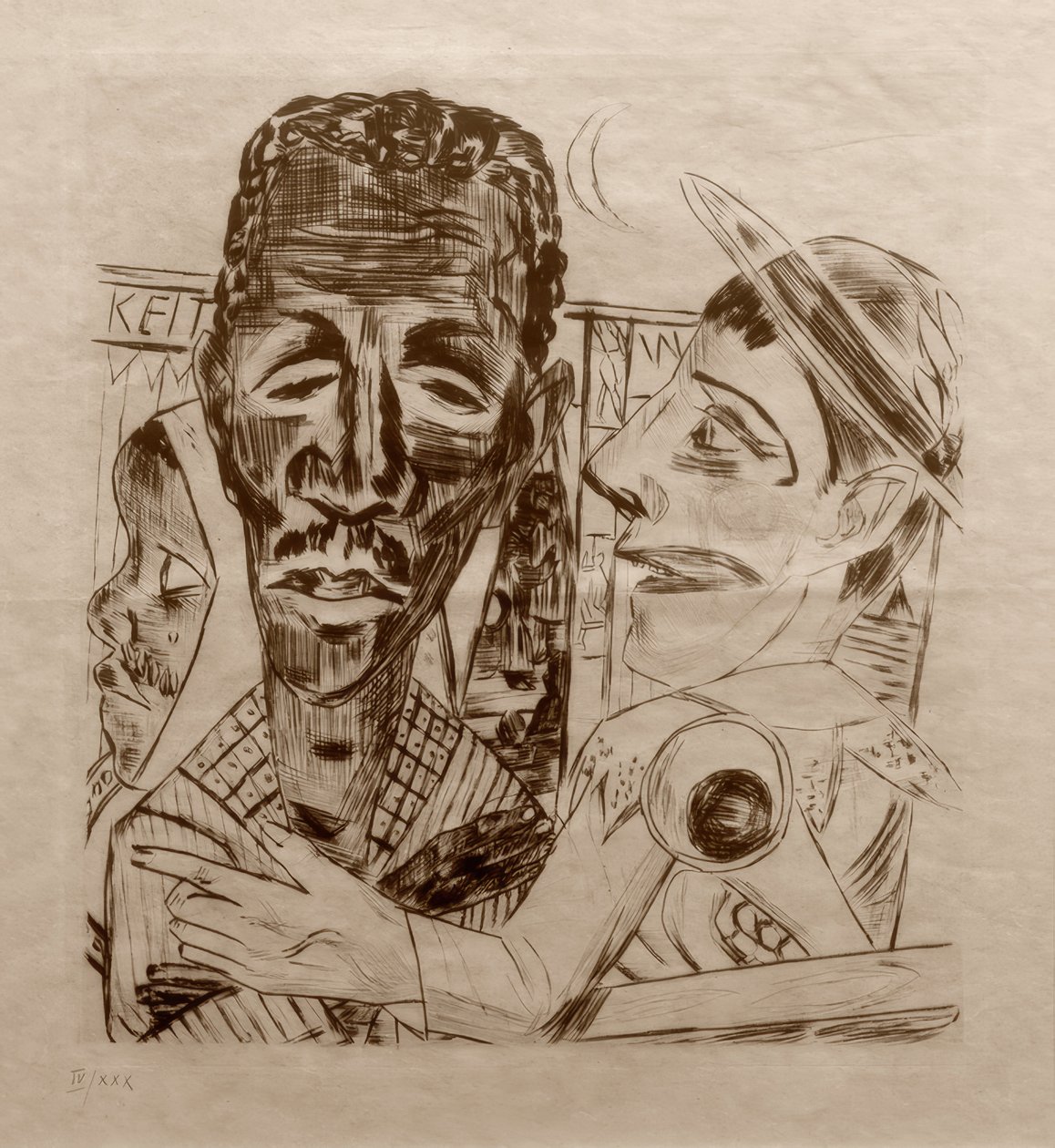 De neger door Max Beckmann