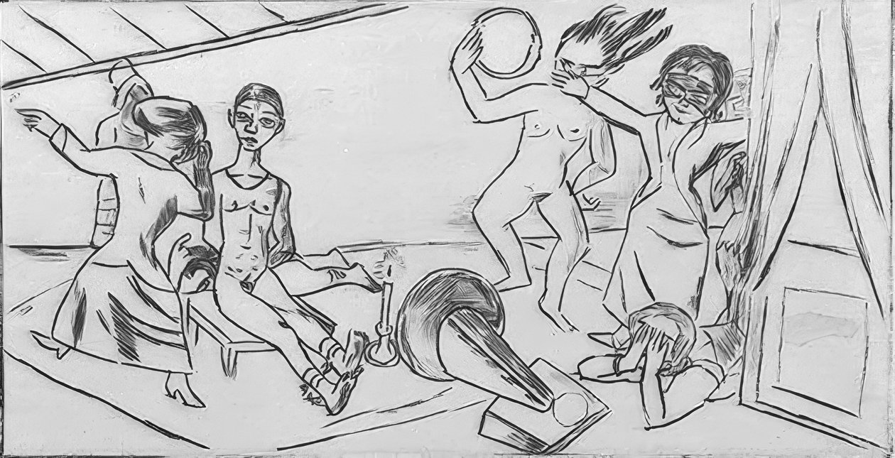 De Droom II door Max Beckmann