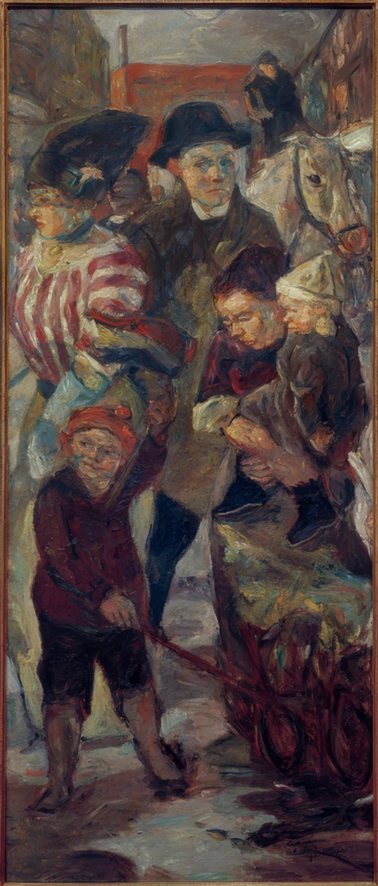 De straat door Max Beckmann