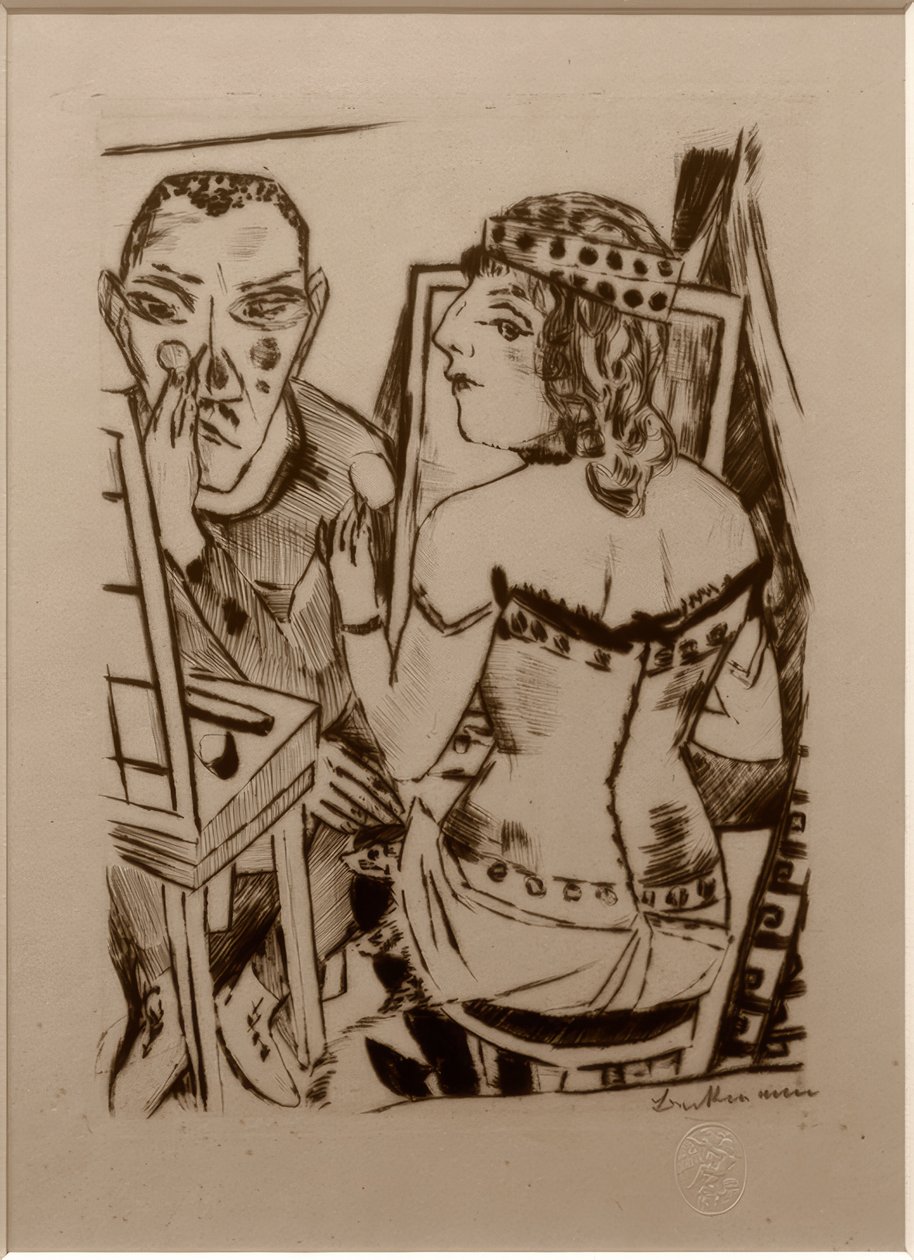 Garderobe door Max Beckmann