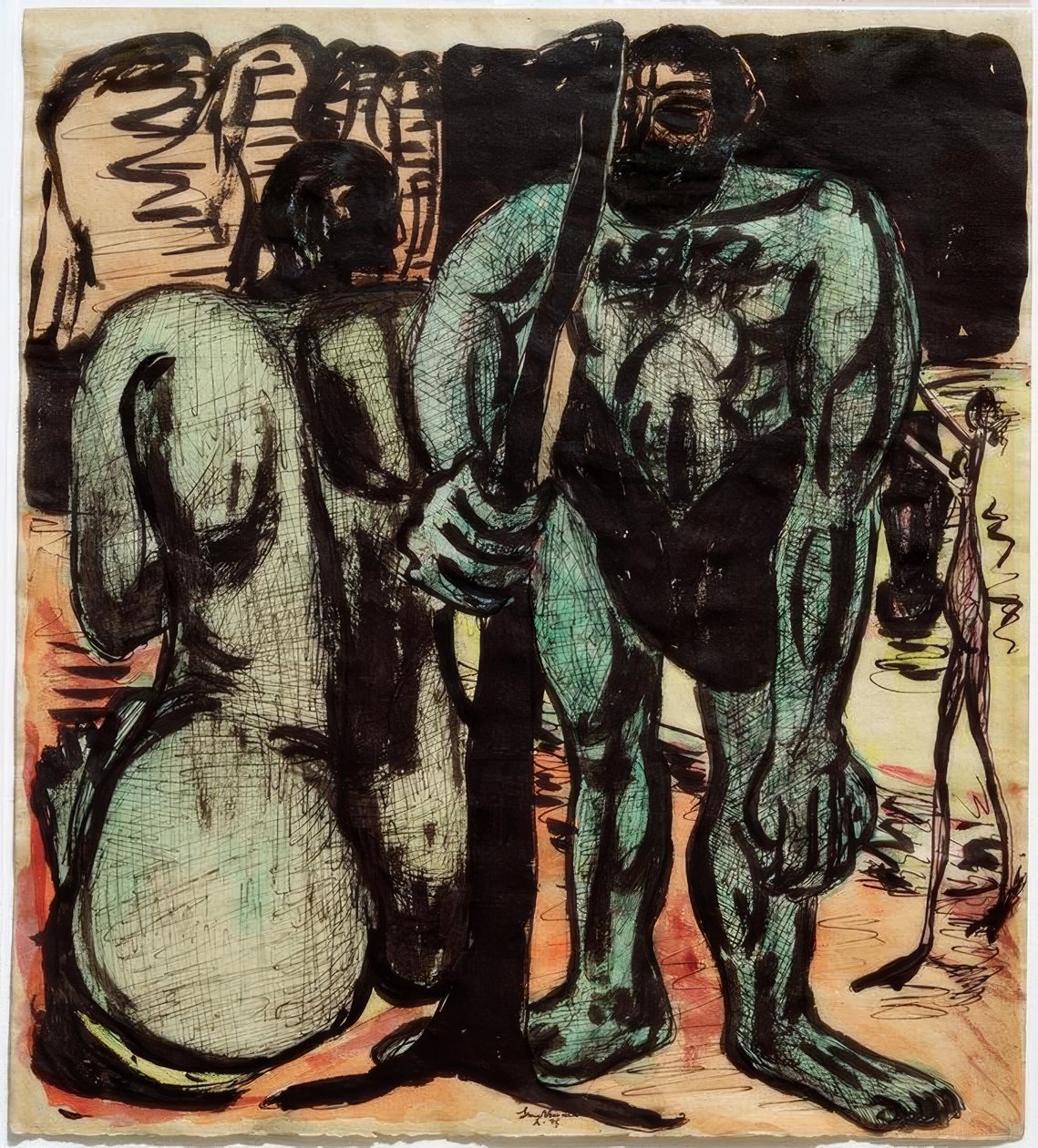 Giganten door Max Beckmann