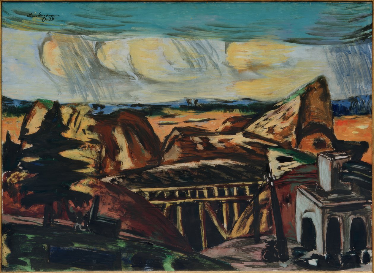 Grote steengroeve in Opper-Beieren door Max Beckmann