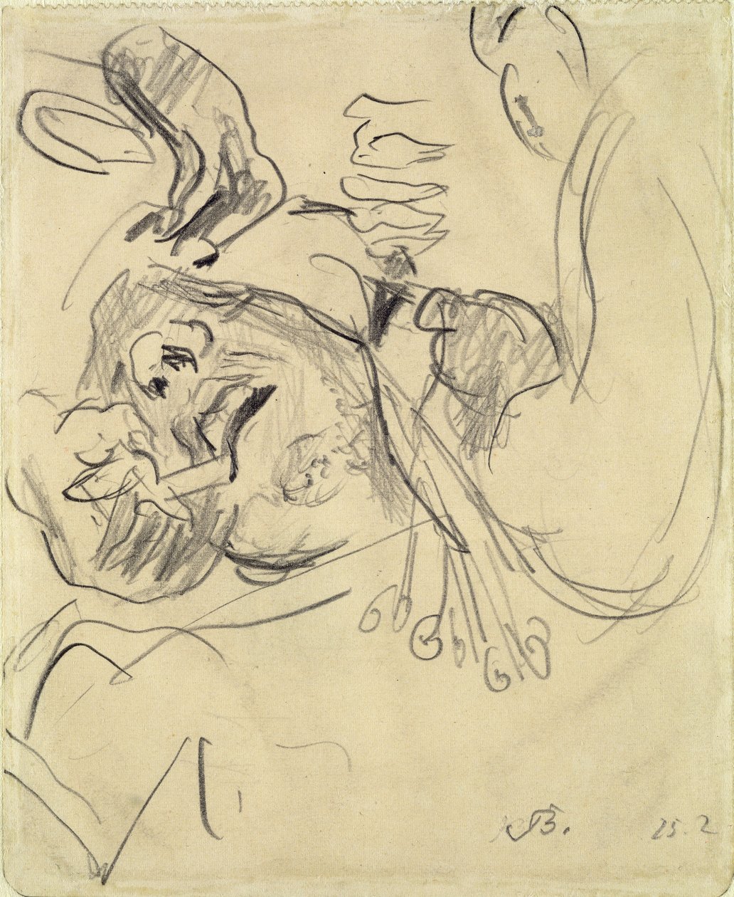 Hoofdoperatiepatiënt door Max Beckmann