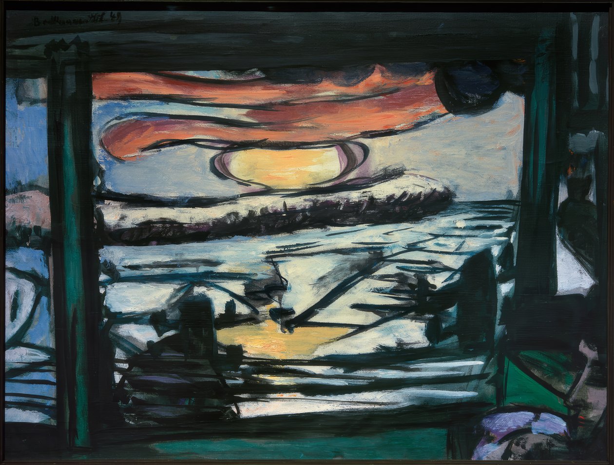 Ochtend aan de Mississippi door Max Beckmann