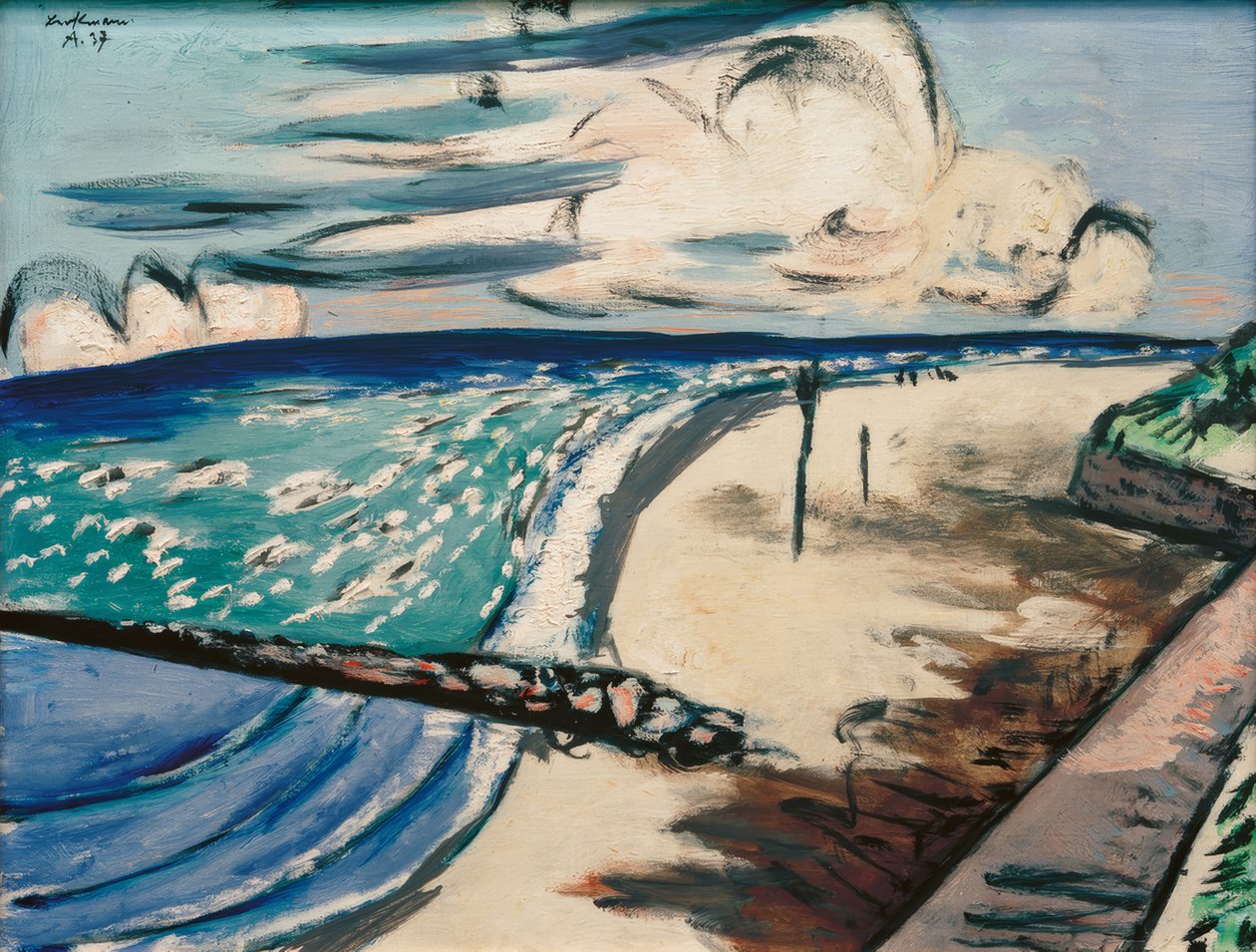 Noordzee III door Max Beckmann