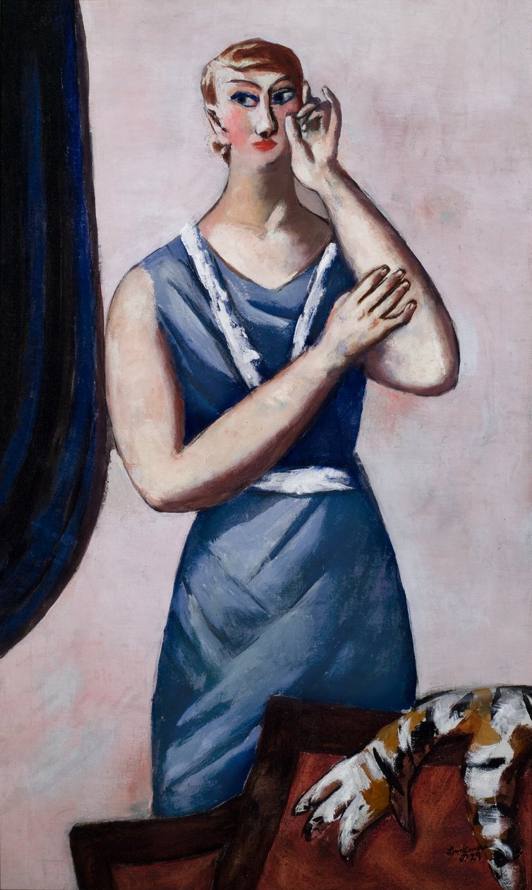 Portret van Valentine Tessier door Max Beckmann