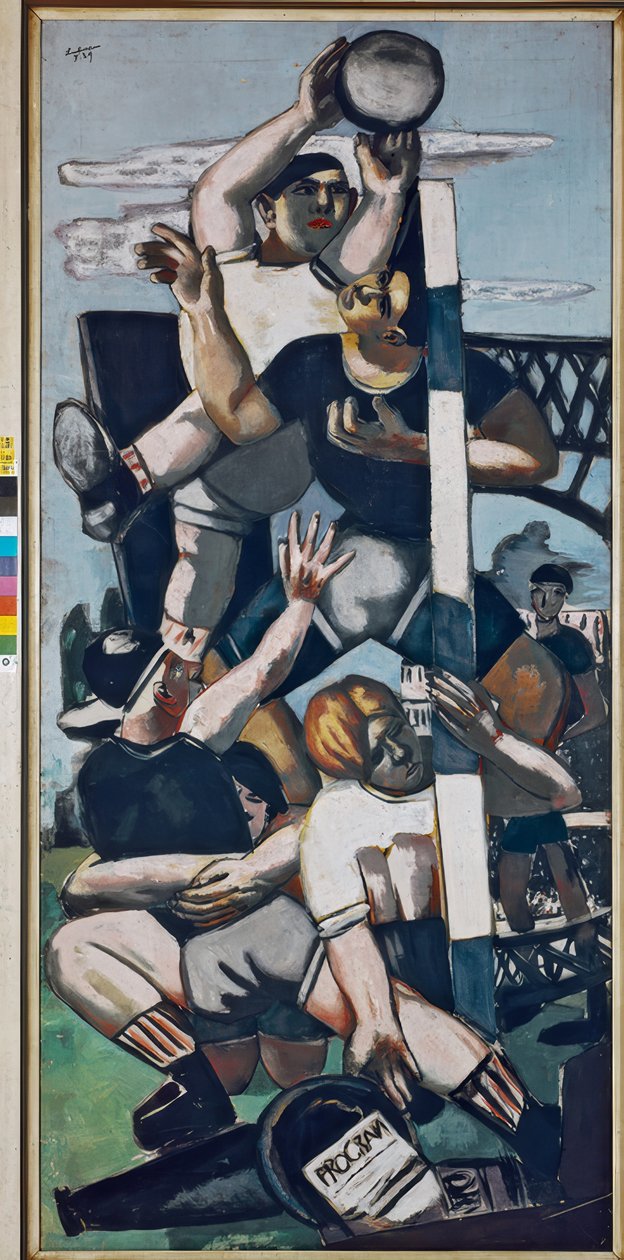 Rugbyspeler door Max Beckmann