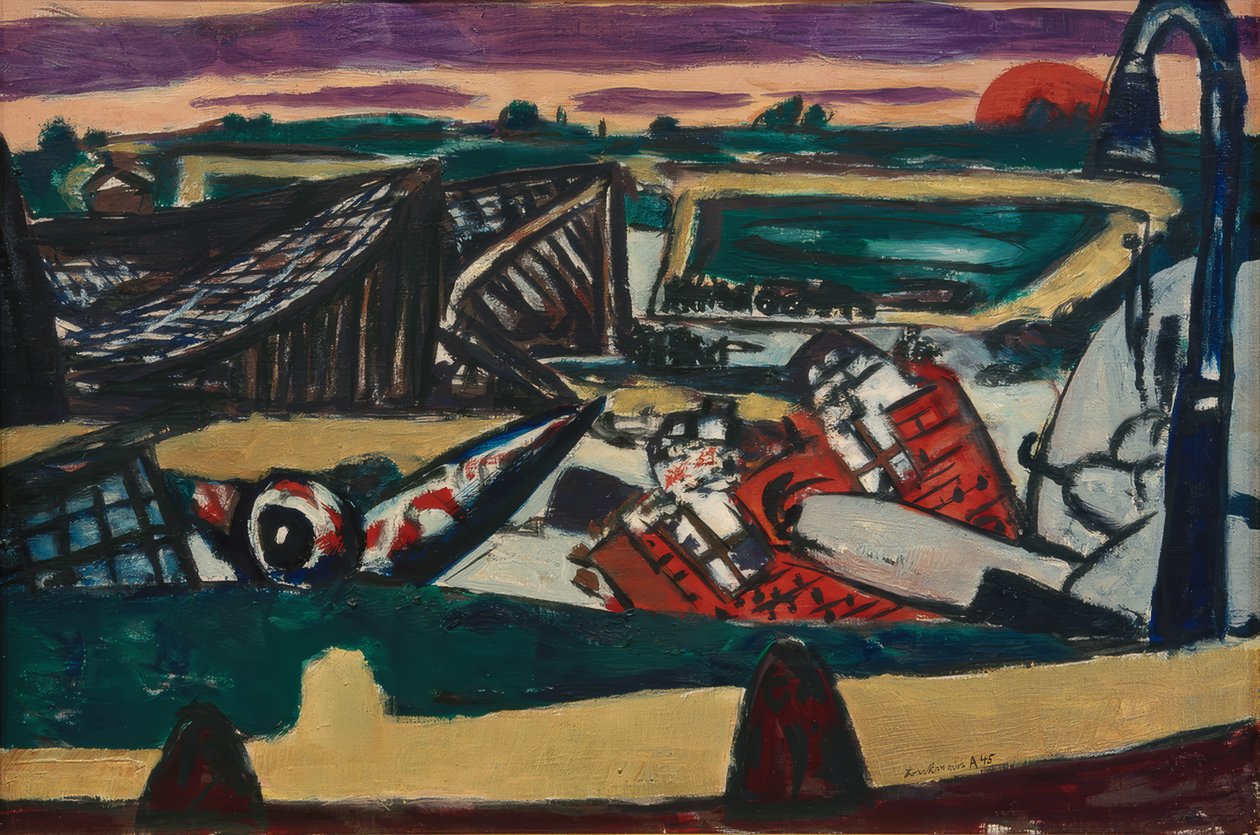 Schiphol door Max Beckmann