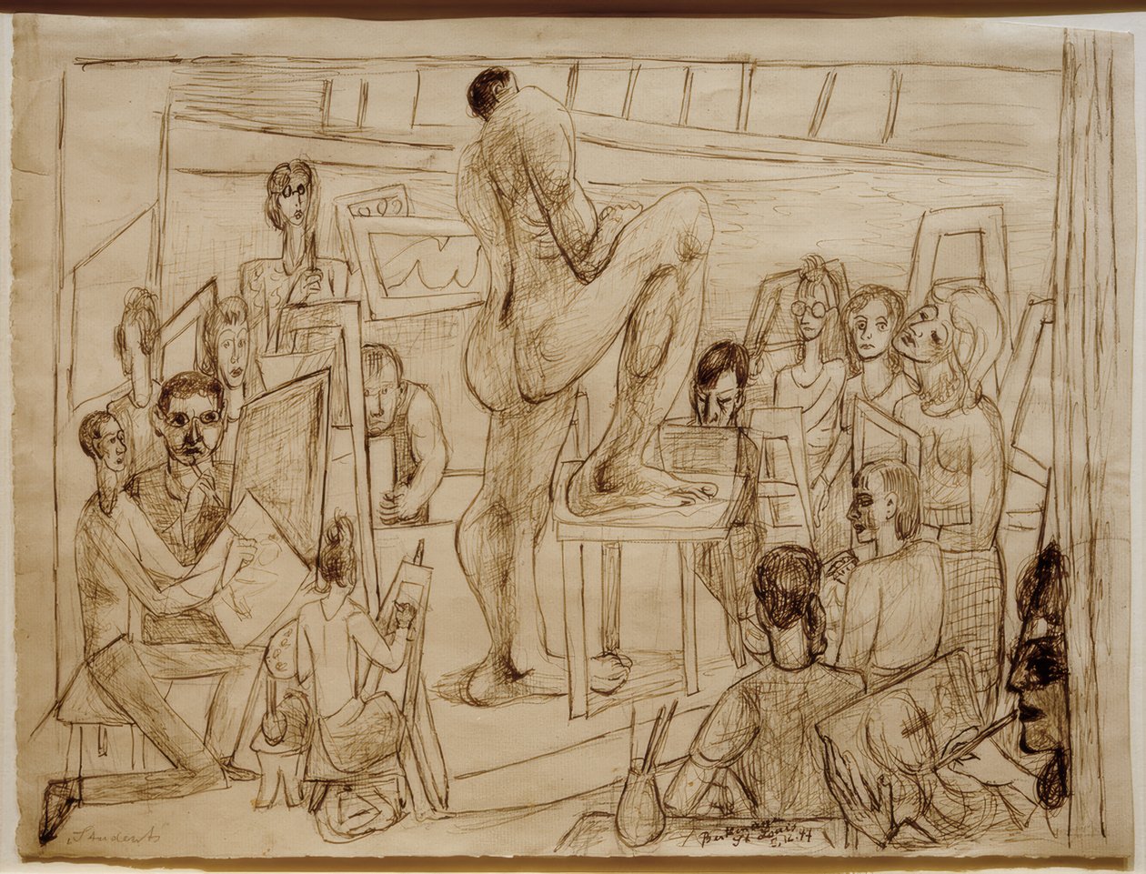 Studenten door Max Beckmann