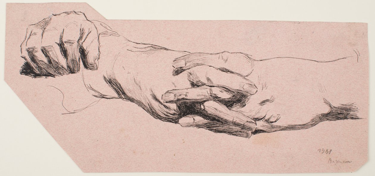 Studie van Handen door Max Beckmann