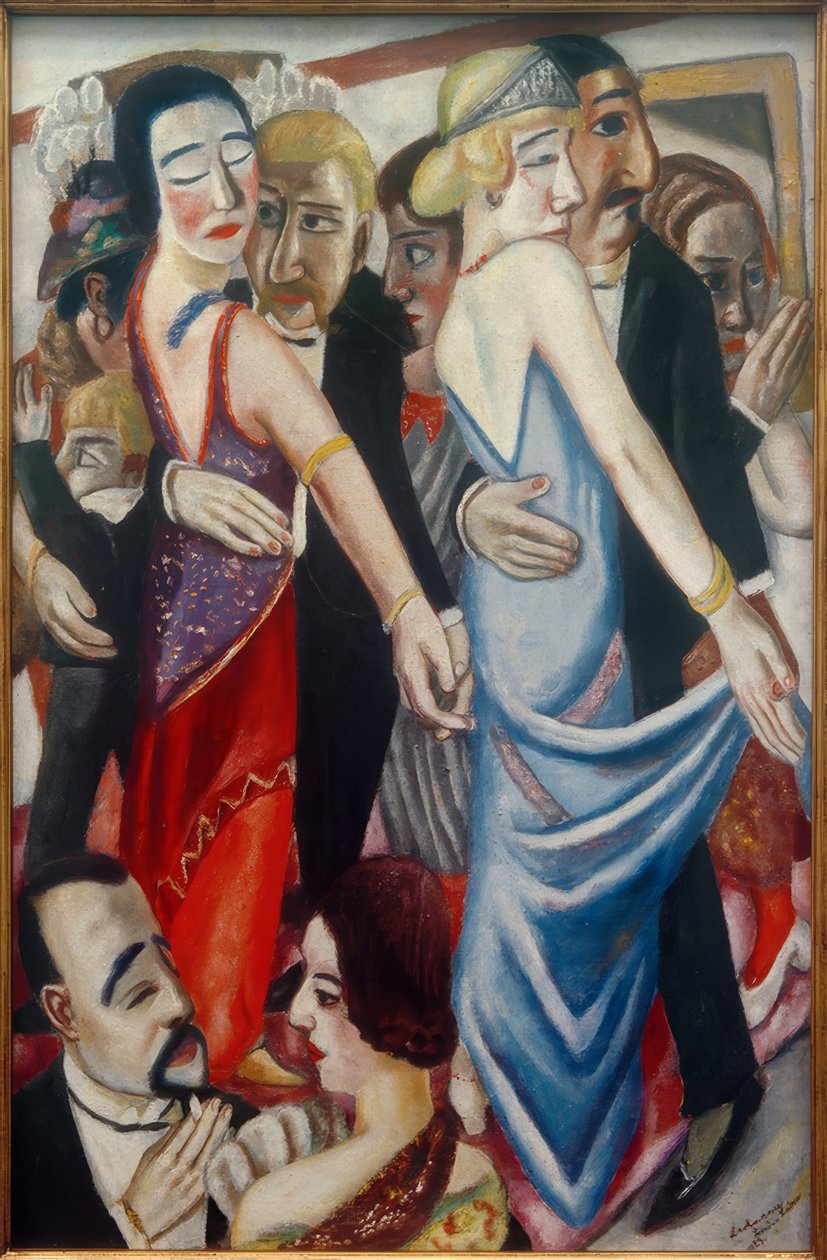 Dans in Baden-Baden door Max Beckmann