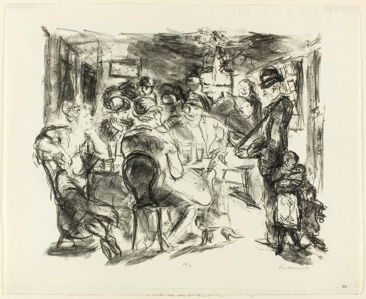 Taverne door Max Beckmann