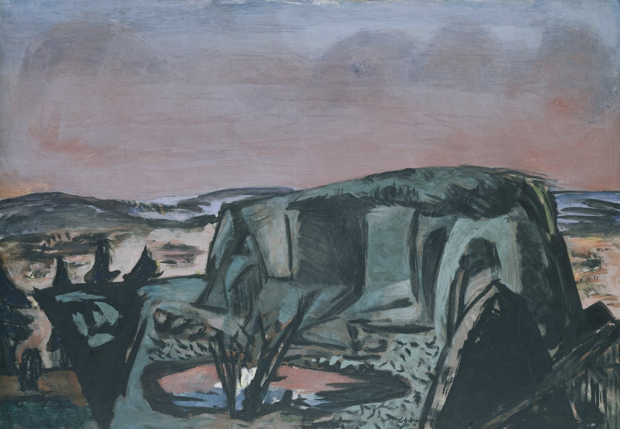 Het Moeras bij Moosberg door Max Beckmann