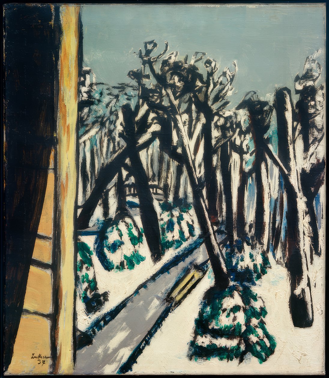 Dierentuin in de Winter door Max Beckmann