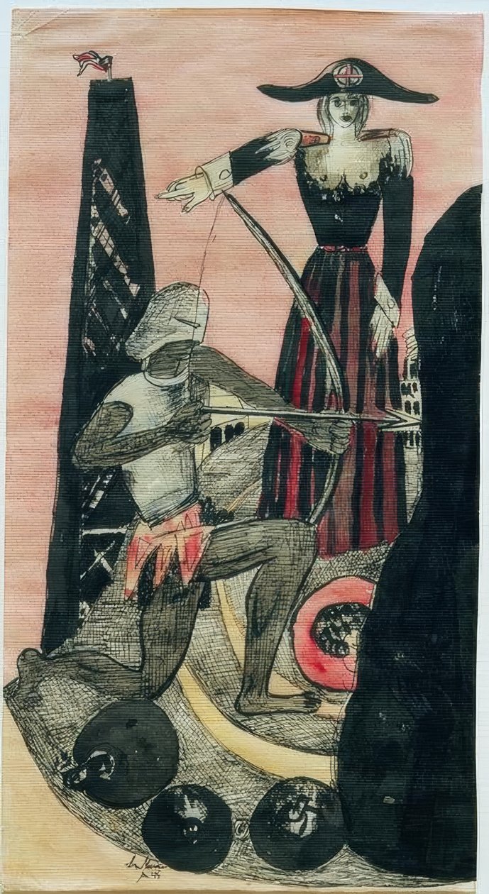 Venus en Mars door Max Beckmann