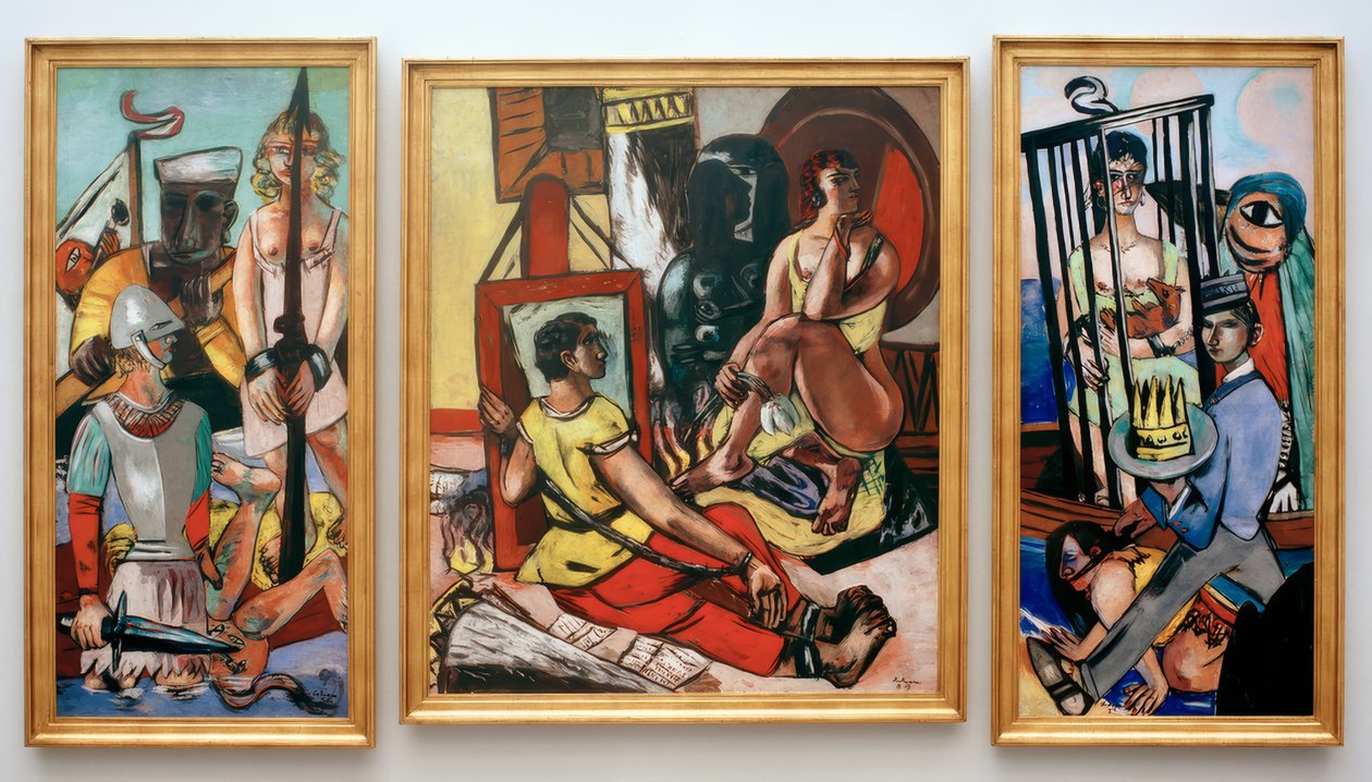 Verleiding (Verleiding van de heilige Antonius) door Max Beckmann