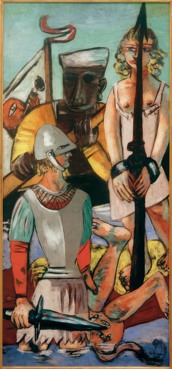 Verleiding (Verleiding van de heilige Antonius) door Max Beckmann