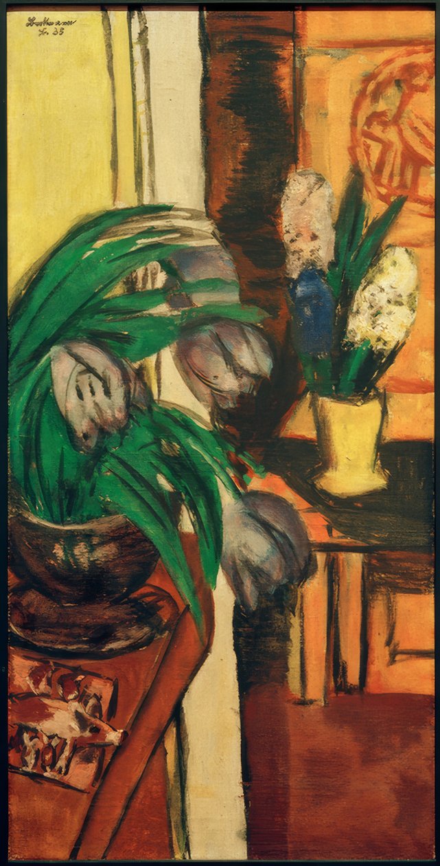 Violette Tulpen door Max Beckmann