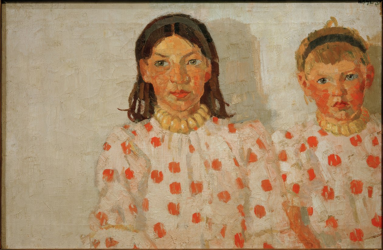 Twee meisjes uit Jutland door Max Beckmann