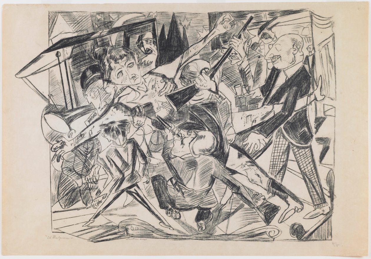 plaat 4: Martelaarschap door Max Beckmann