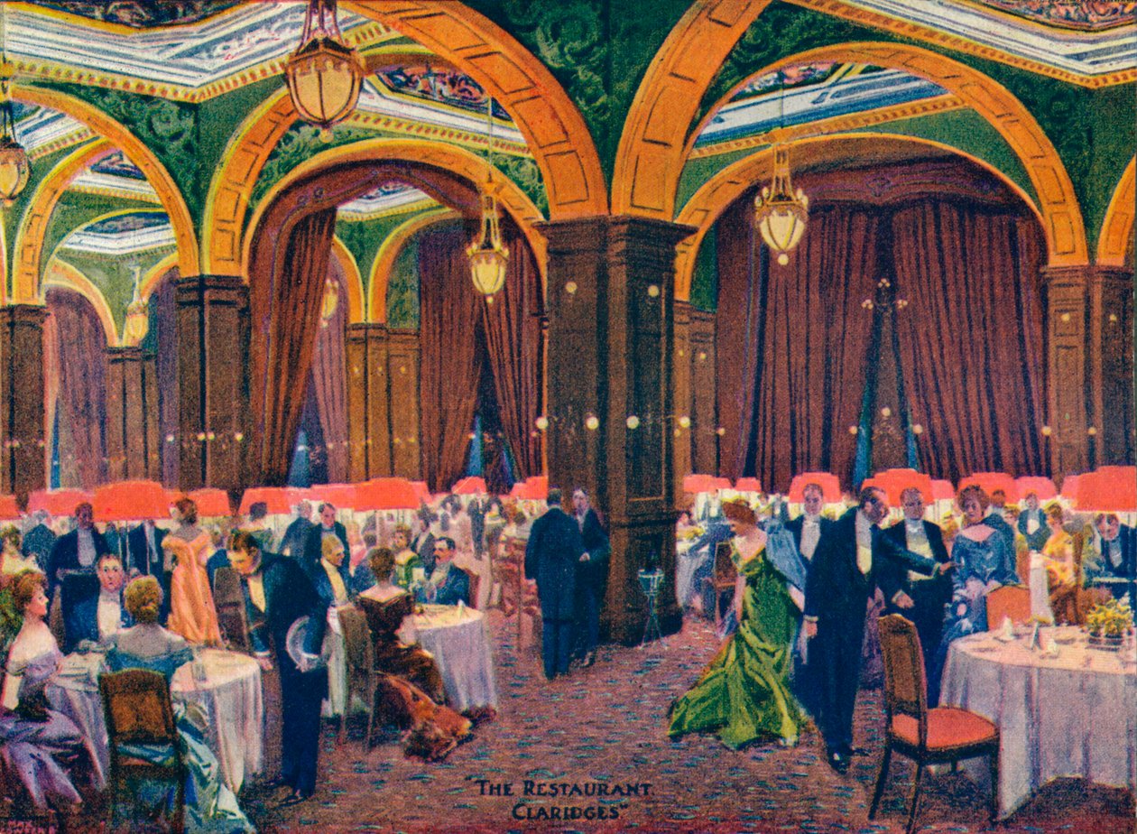 Het Restaurant Claridges, 19e eeuw, 1905 door Max Cowper