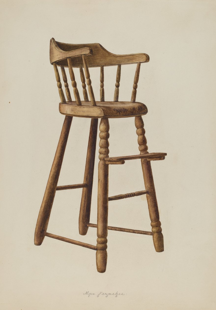 Kinderstoel, 1938 door Max Fernekes
