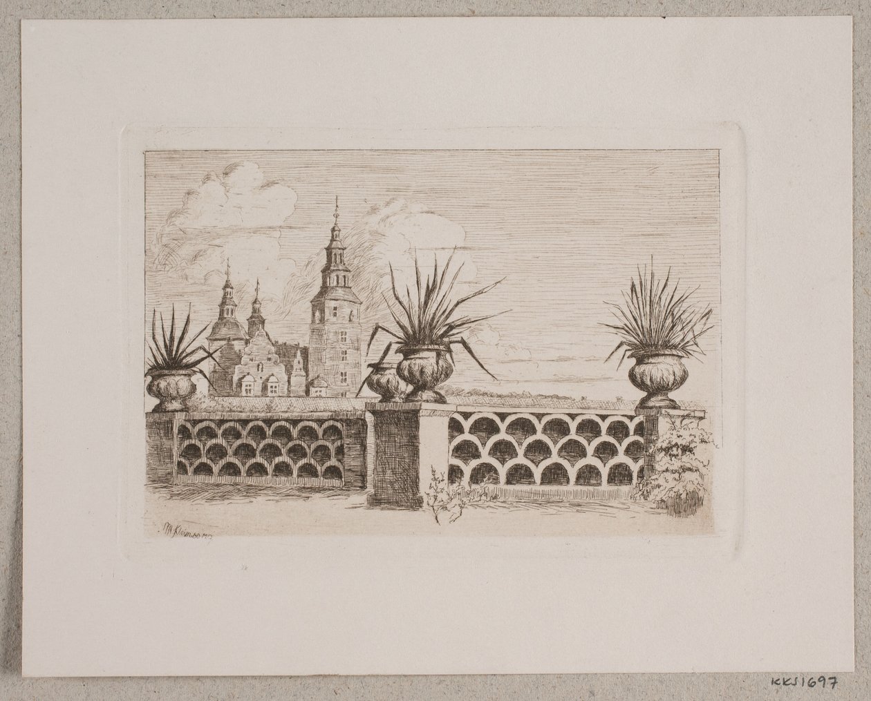 Uitzicht vanuit de Botanische Tuin door Max Kleinsorg