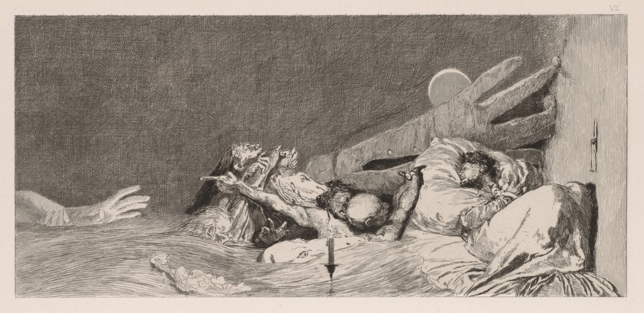 Een Handschoen: Angsten, 1880 door Max Klinger