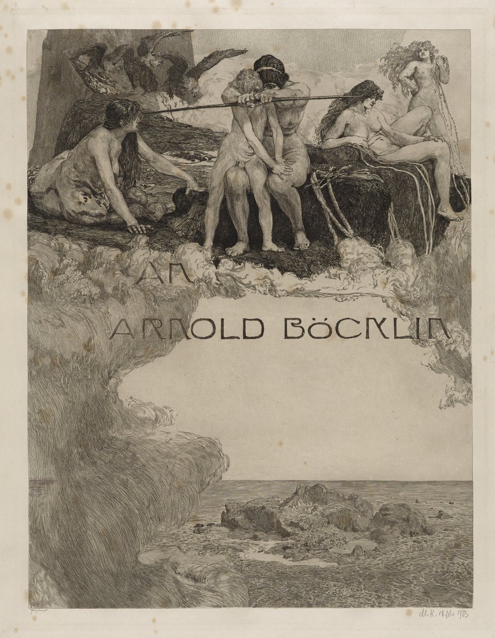 Toewijding (Widmung) door Max Klinger