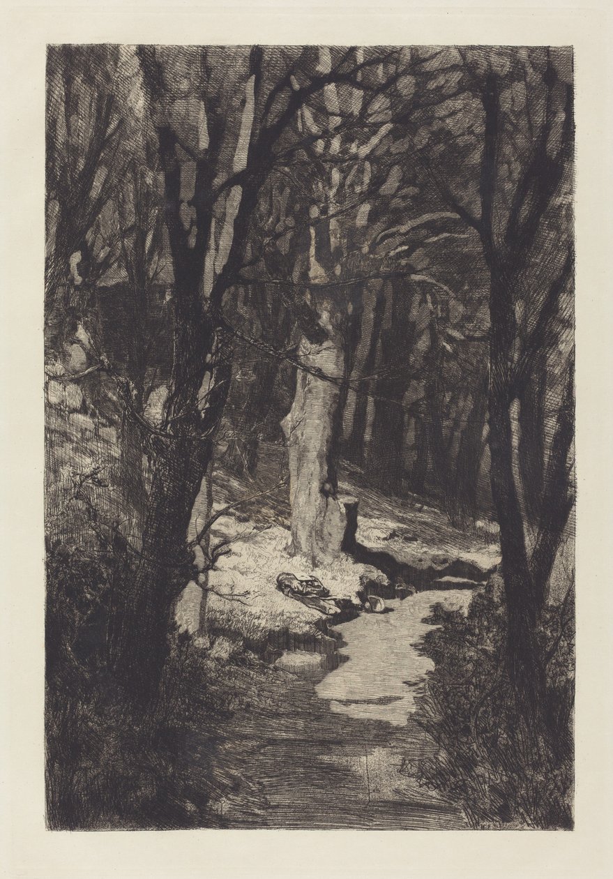In het bos door Max Klinger