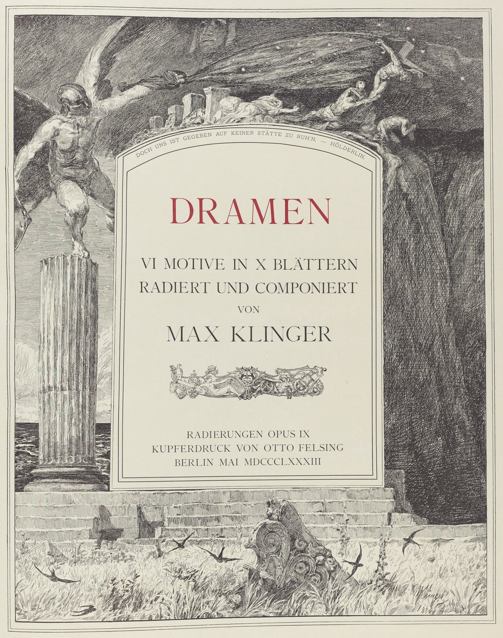 Titelpagina, 1883 door Max Klinger