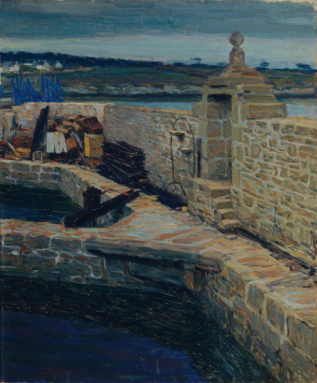 De vijver (Concarneau) door Max Kurzweil