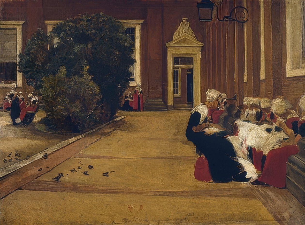 Amsterdams weesmeisje (studie). 1876 door Max Liebermann