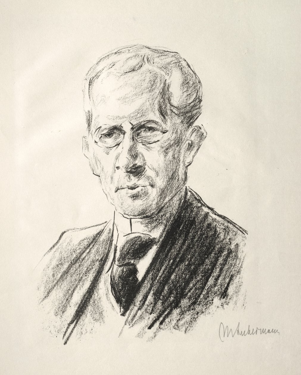 Arno Holz Mappe: Portret Arno Holz door Max Liebermann
