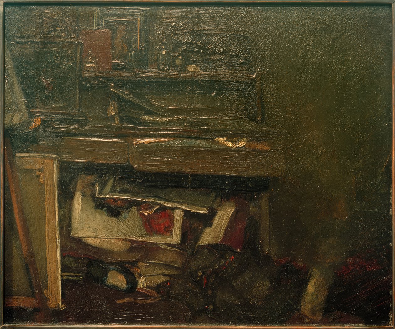Atelierhoek door Max Liebermann