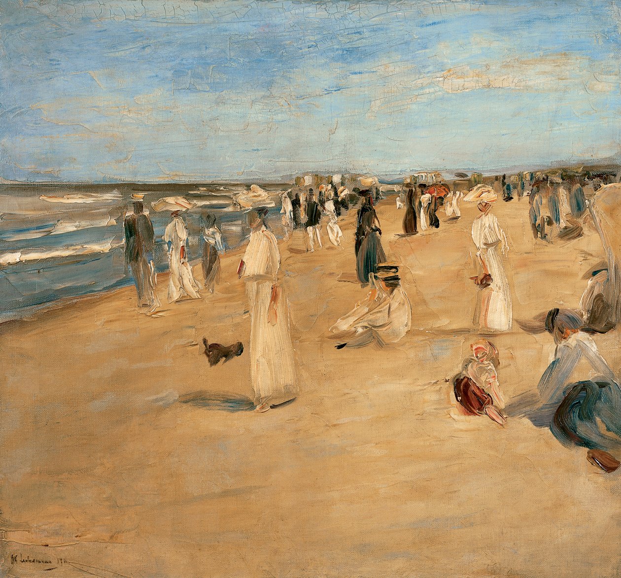 Strand bij Noordwijk, 1911 door Max Liebermann