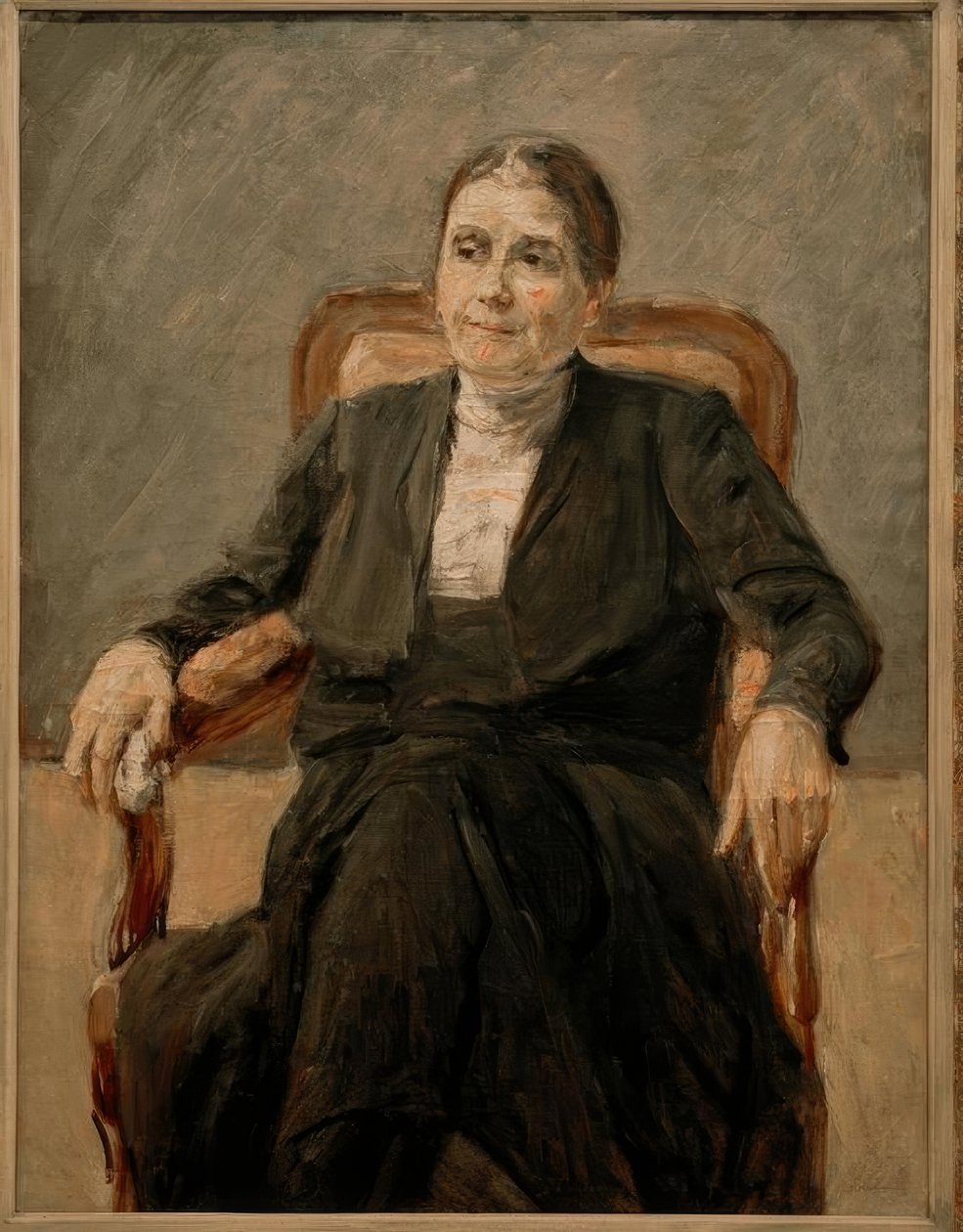 Portret van Martha Liebermann door Max Liebermann