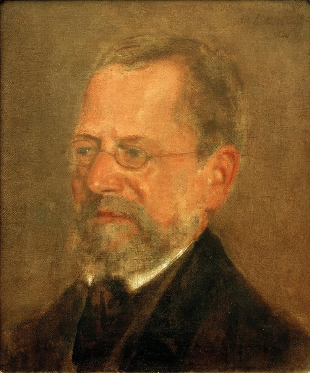 Portret van de taalleraar Henry door Max Liebermann