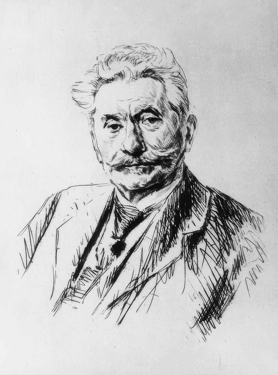 Carl Legien, ets van Liebermann door Max Liebermann