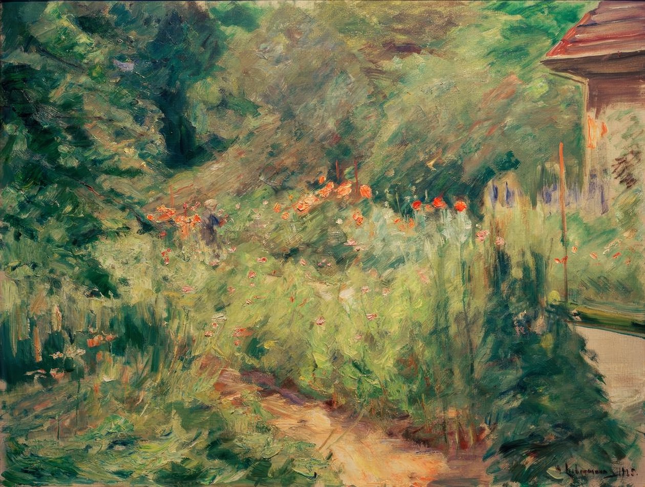 De moestuin in Wannsee naar het noordwesten door Max Liebermann