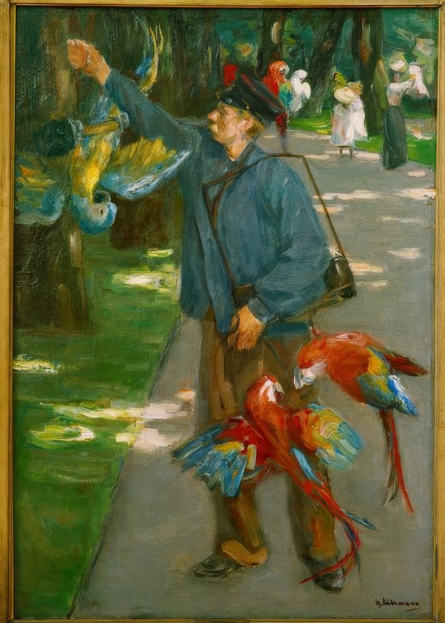 De papegaaienman door Max Liebermann