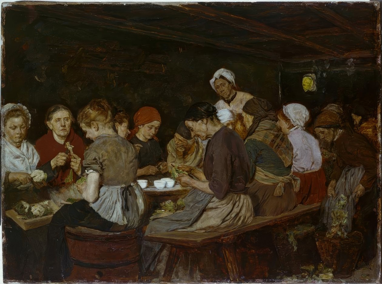 De conservenmaaksters door Max Liebermann