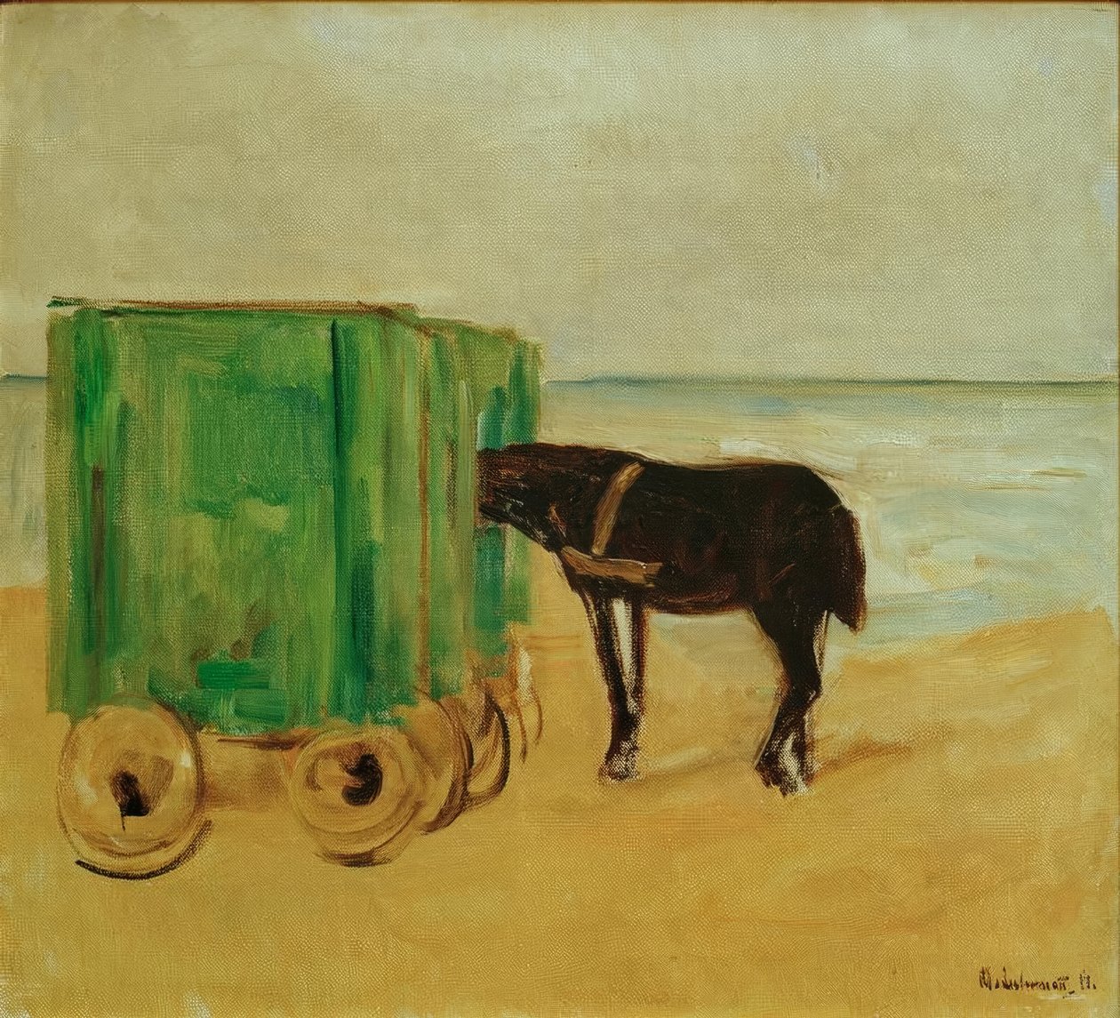Groene badkar door Max Liebermann