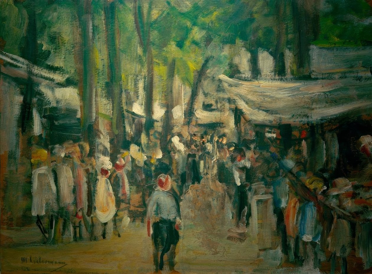 Kermis in Noordwijk – Studie door Max Liebermann
