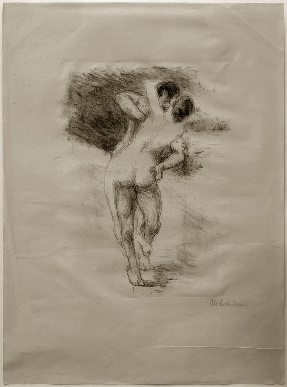 Liefdesscène door Max Liebermann